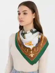 Коричневый платок женский