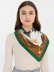 Коричневый платок женский