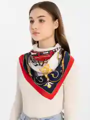 Коричневый платок женский