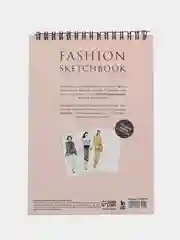 Бежевый скетчбук с шаблоном фигуры А5, 40 л для FASION иллюстрации