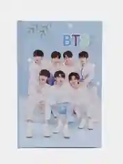Голубой блокнот k-pop BTS в подарочной коробке с замком