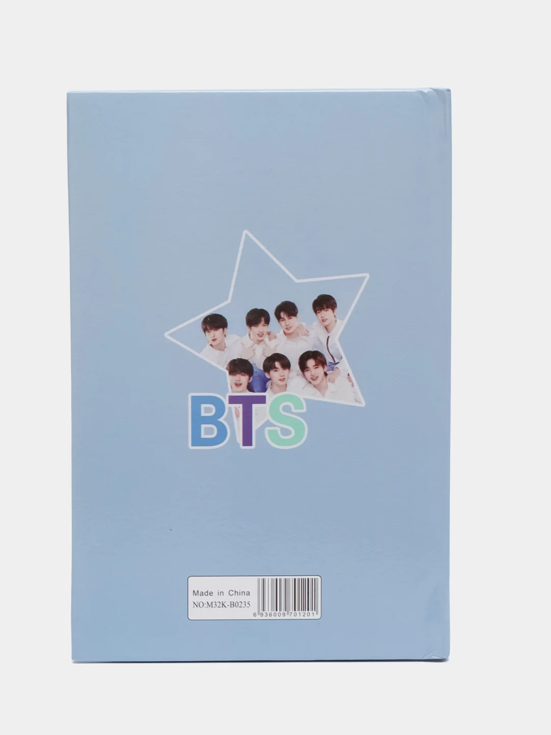 Голубой блокнот k-pop BTS в подарочной коробке с замком