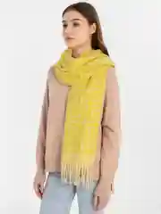 Лимонный шарф женский