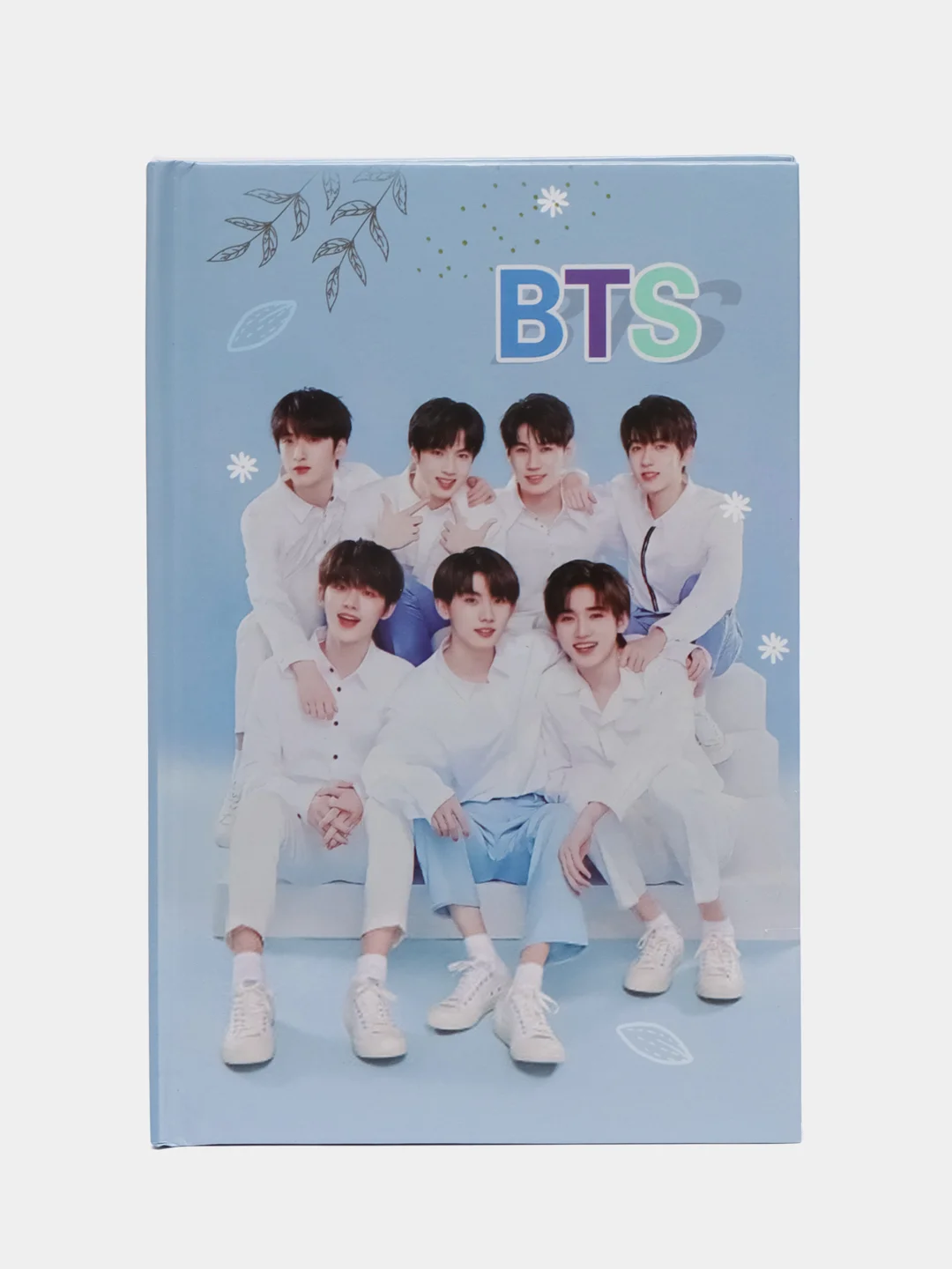 Розовый блокнот k-pop BTS в подарочной коробке с замком
