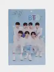 Розовый блокнот k-pop BTS в подарочной коробке с замком