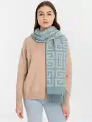 Мятный шарф женский
