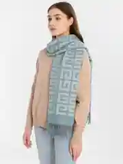 Мятный шарф женский