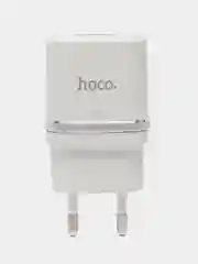 Черный сетевое зарядное устройство, с кабелем lightning Hoco C11