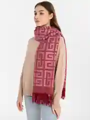 Вишнёвый шарф женский