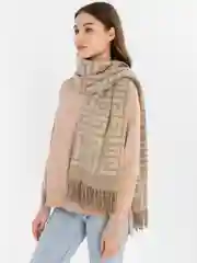 Бронзовый шарф женский