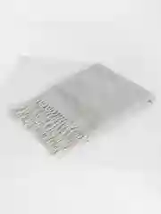 Серебряный шарф шерстяной