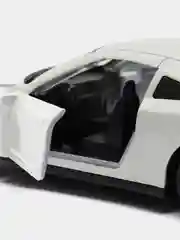 Белый металлическая коллекционная машинка Nissan GT-R