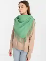 Кремовый шарф шерстяной