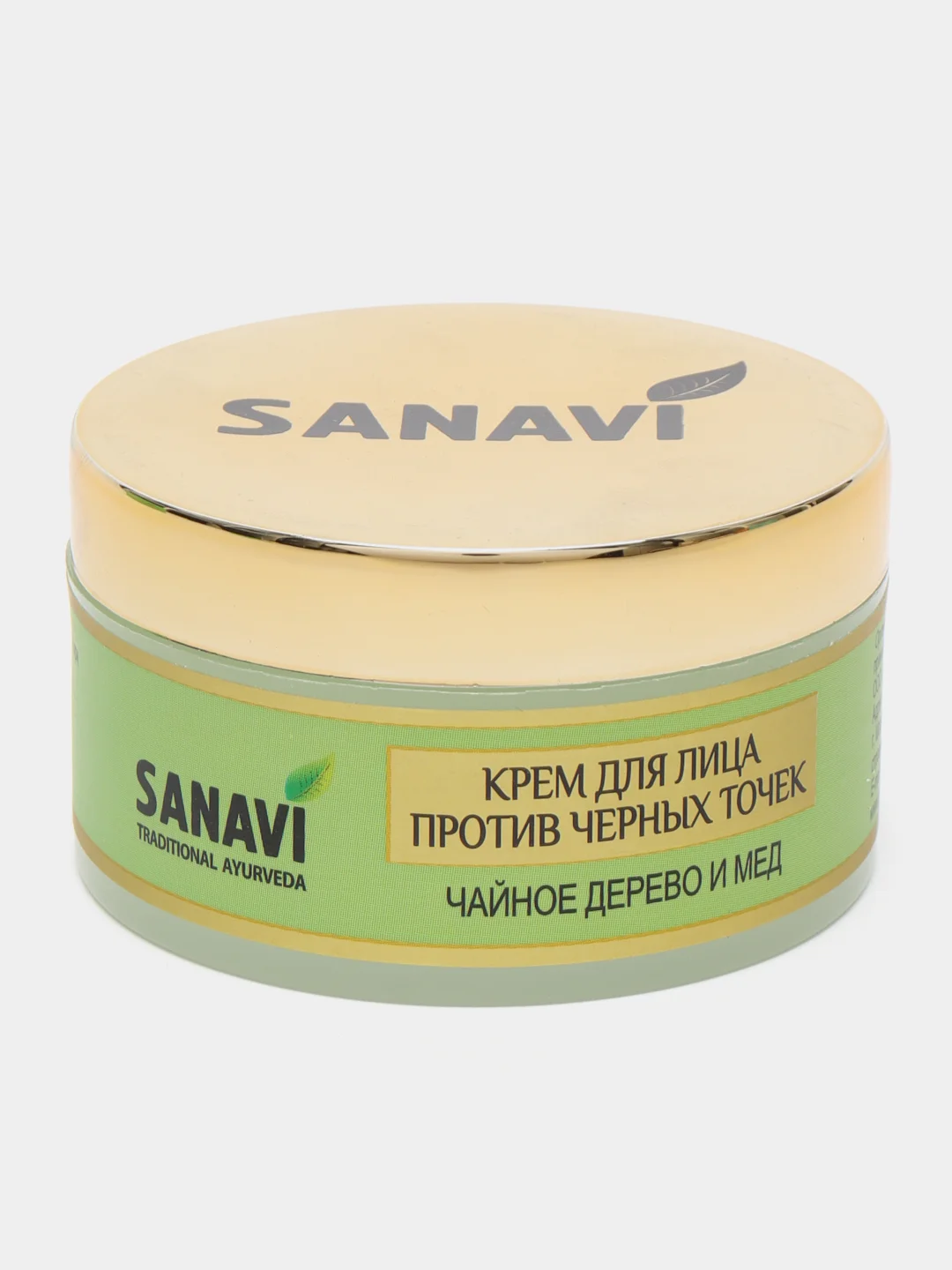 Крем для лица против черных точек Чайное дерево и Мед, Санави (Sanavi), 50 гр