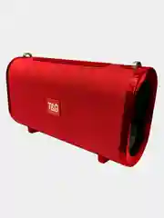 Красный портативная Bluetooth колонка TG 123, с радио, беспроводная блютуз колонка