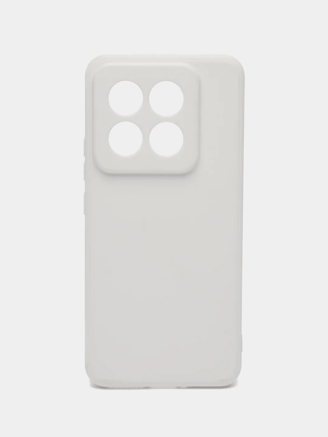 Белый чехол для Xiaomi 14 Pro ( сяоми 14 про ) силиконовый , с защитой камеры