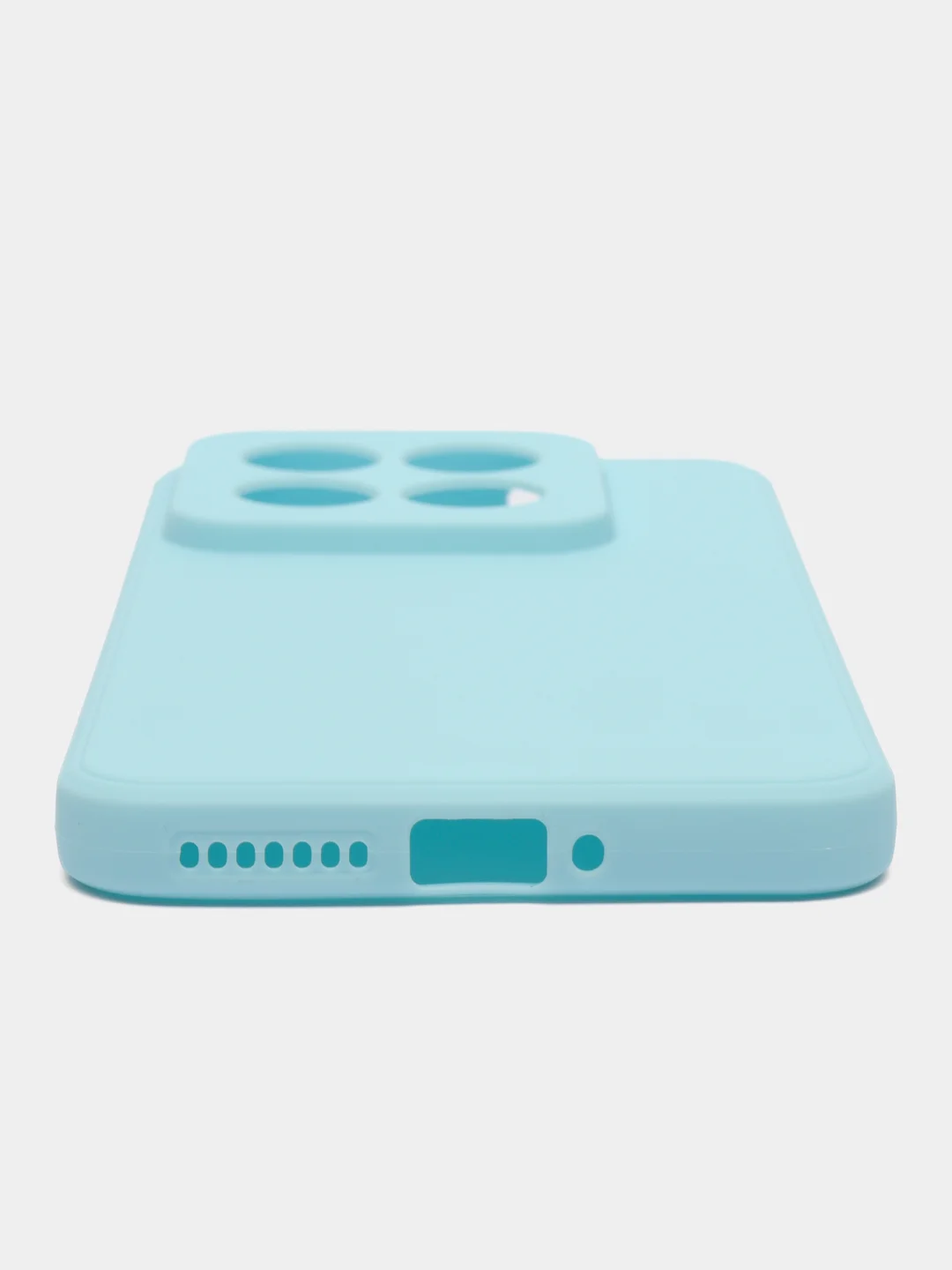 Белый чехол для Xiaomi 14 Pro ( сяоми 14 про ) силиконовый , с защитой камеры