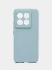 Светло-синий чехол для Xiaomi 14 Pro ( сяоми 14 про ) силиконовый , с защитой камеры