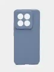 Синий меланж чехол для Xiaomi 14 Pro ( сяоми 14 про ) силиконовый , с защитой камеры