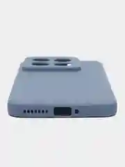 Синий меланж чехол для Xiaomi 14 Pro ( сяоми 14 про ) силиконовый , с защитой камеры