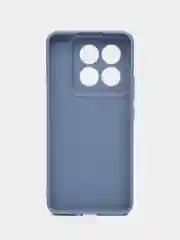 Синий меланж чехол для Xiaomi 14 Pro ( сяоми 14 про ) силиконовый , с защитой камеры