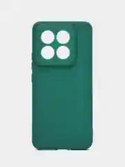 Тёмно-зелёный чехол для Xiaomi 14 Pro ( сяоми 14 про ) силиконовый , с защитой камеры