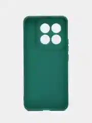 Тёмно-зелёный чехол для Xiaomi 14 Pro ( сяоми 14 про ) силиконовый , с защитой камеры