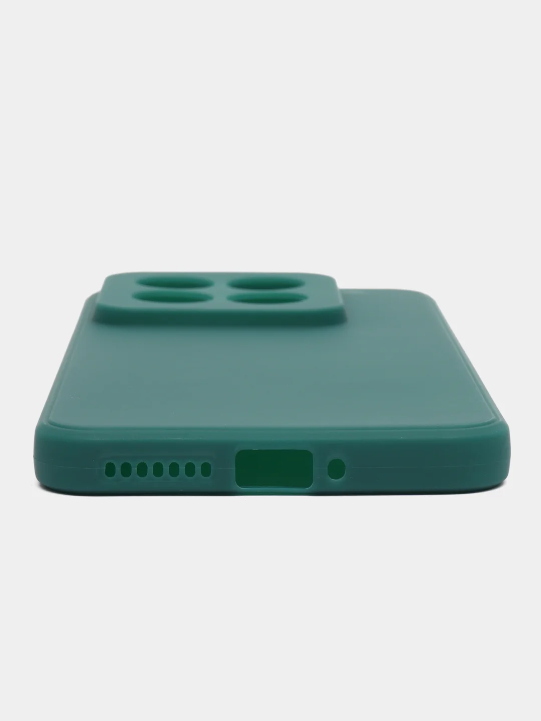 Тёмно-зелёный чехол для Xiaomi 14 Pro ( сяоми 14 про ) силиконовый , с защитой камеры