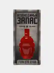 Красный подарочный мужской гель для душа во флаконе "Граната", 250 мл