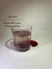 Алый гелевая ароматическая свеча для дома