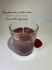 Алый гелевая ароматическая свеча для дома