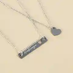 Серебряный браслеты-неразлучники парные