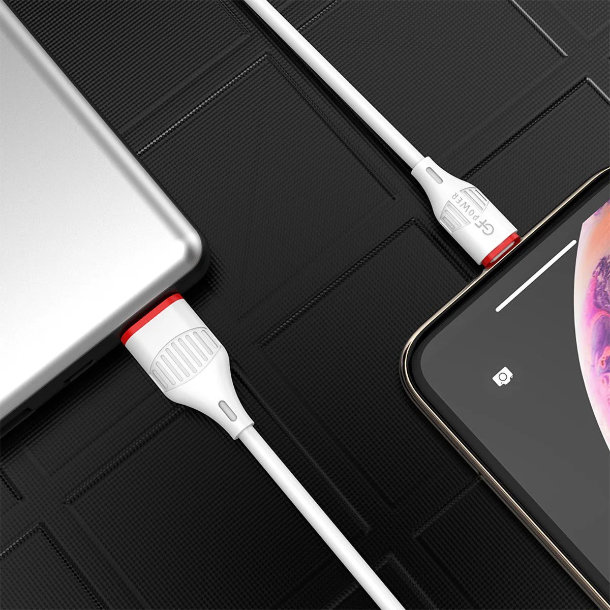 Кабель USB на Type-C "GFPower 17T", 1 метр, 2.4A, ПВХ, Android