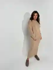 Бежевый платье женское