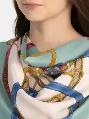 Мятный платок шелковый