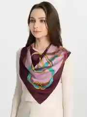Мятный платок шелковый