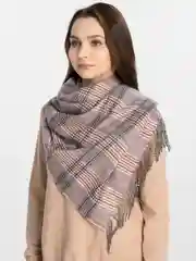Розовый шарф шерстяной женский