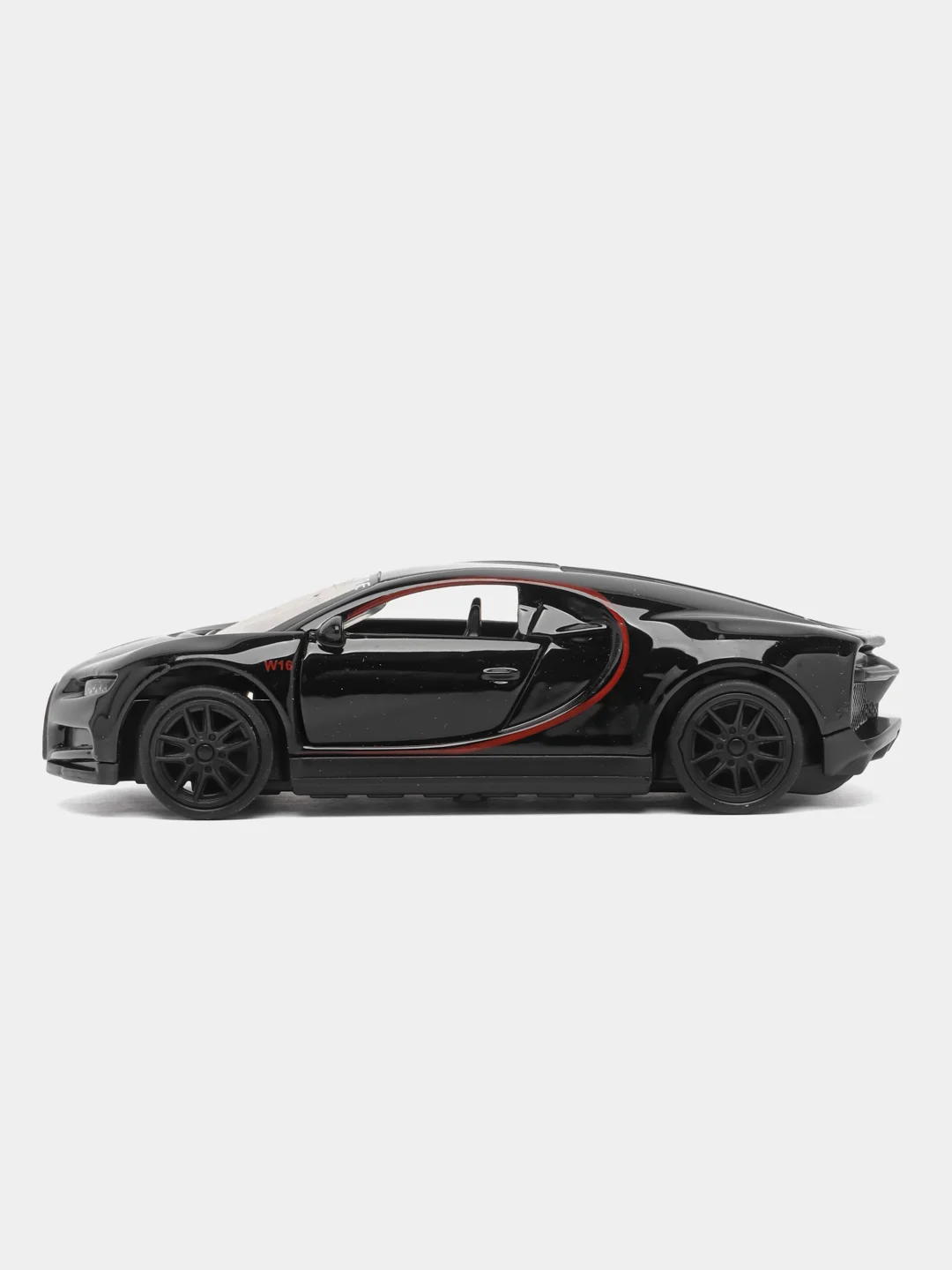Черный металлическая коллекционная машинка Bugatti Chiron