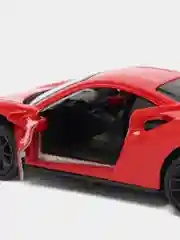 Алый металлическая коллекционная машинка Ferrari 488
