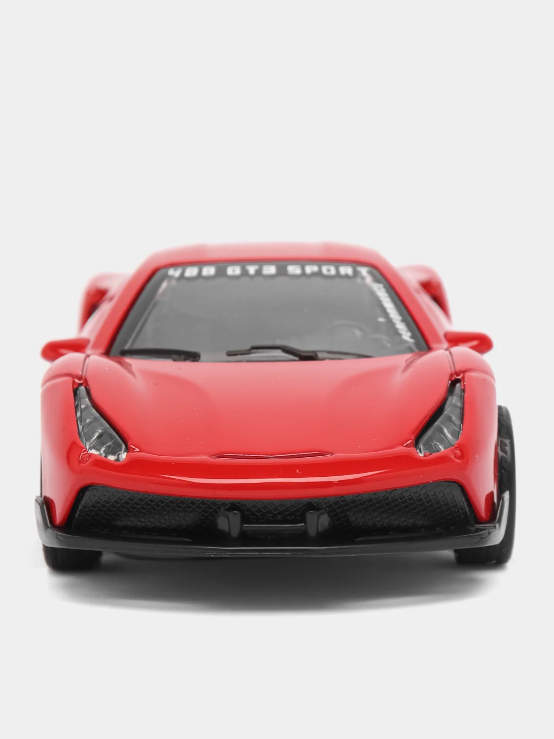Алый металлическая коллекционная машинка Ferrari 488
