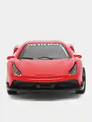 Алый металлическая коллекционная машинка Ferrari 488
