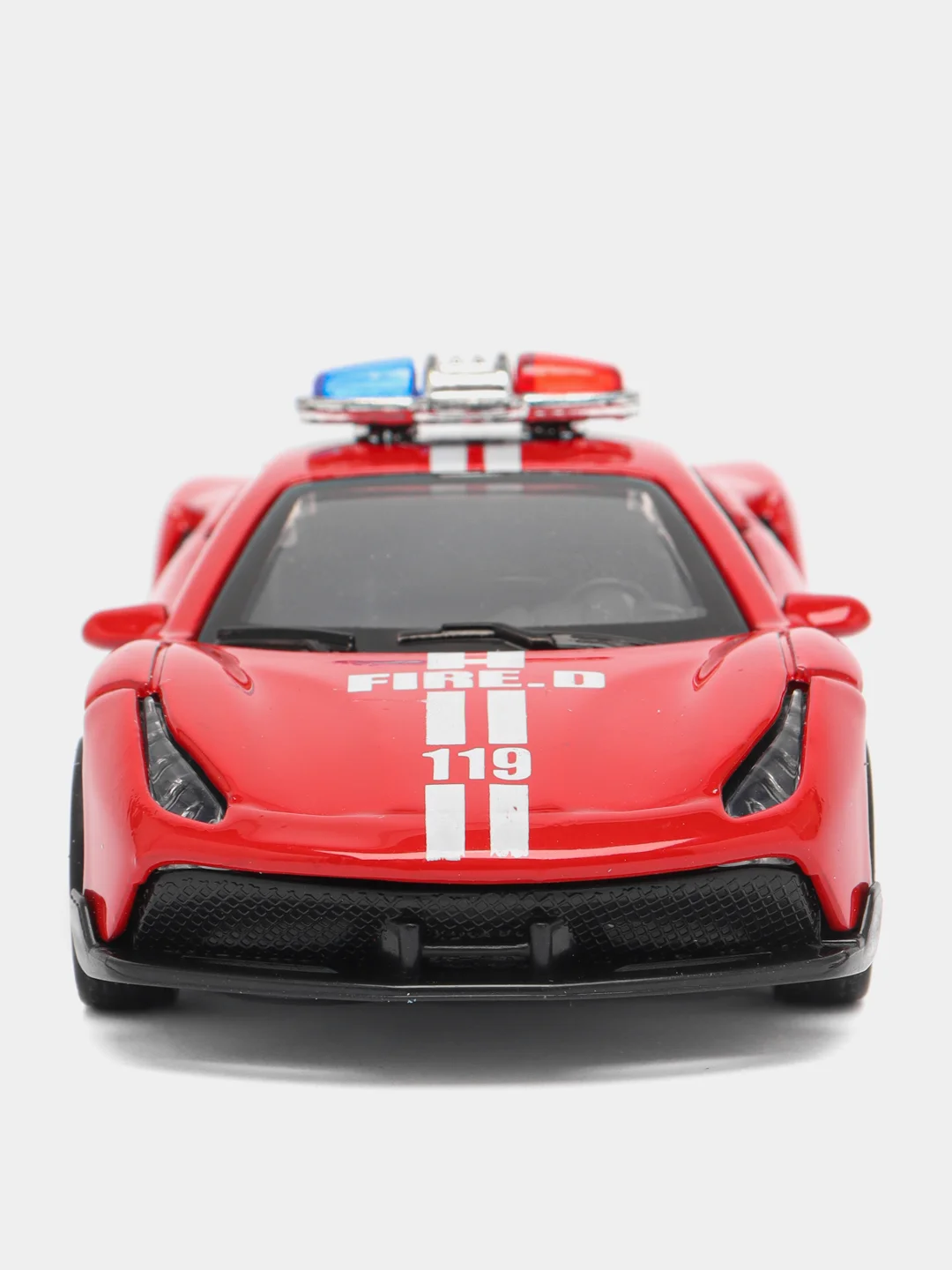 Красный металлическая коллекционная машинка Ferrari 488