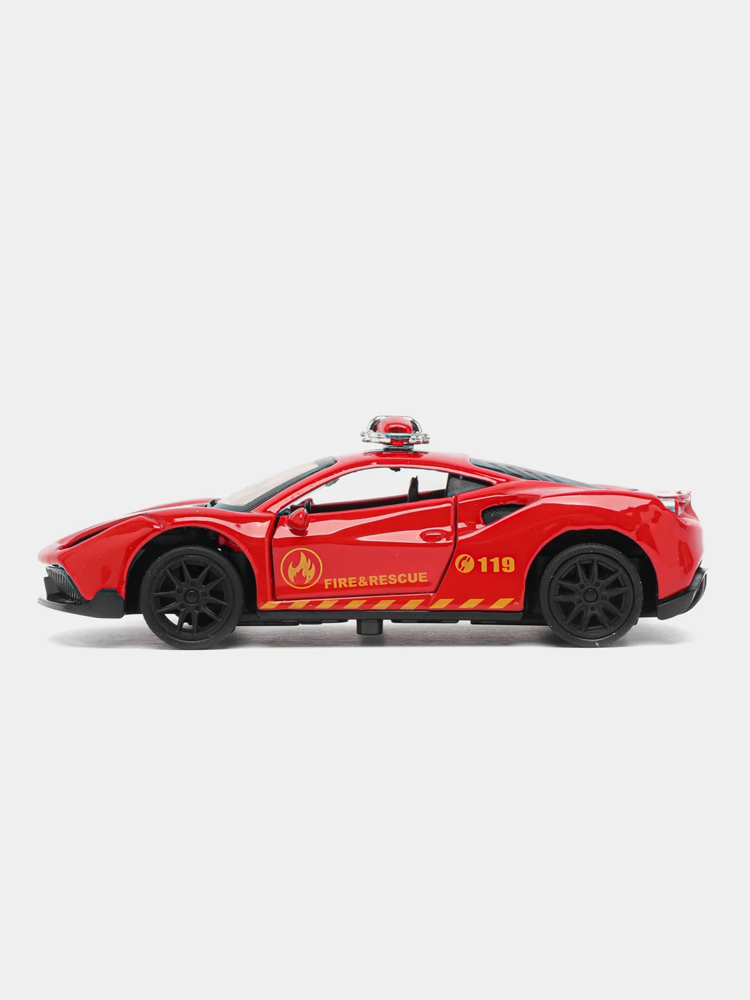 Красный металлическая коллекционная машинка Ferrari 488