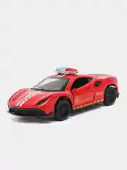 Красный металлическая коллекционная машинка Ferrari 488