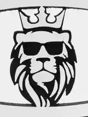 Эмблема для авто ВАЗ KING v.2 белая, на двухстороннем скотче
