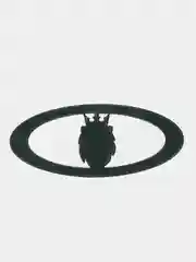 Эмблема для авто ВАЗ KING v.2 белая, на двухстороннем скотче