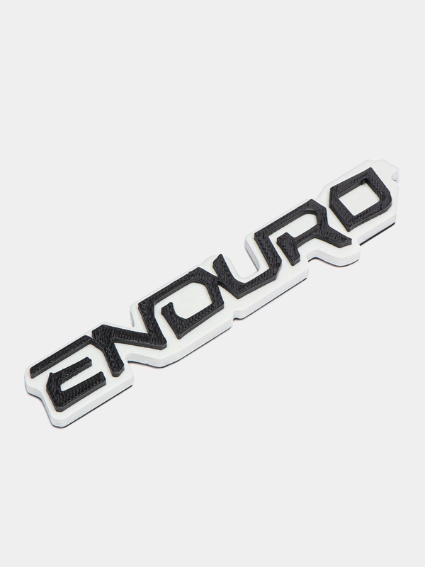 Шильдики на мотоцикл ENDURO 12*2,3см 2шт на двухстороннем скотче