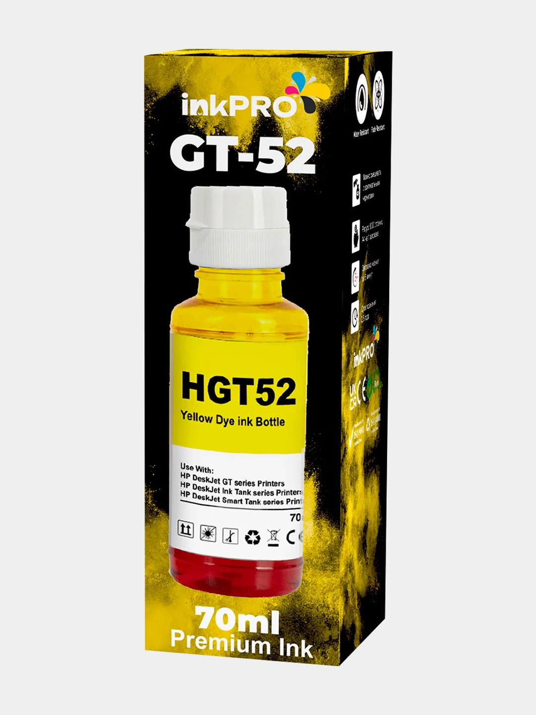 Чернила для принтеров HP HGT51/GT52 DeskJet 5810,5820 Ink Tank 115,116,118,310,315,318,319