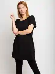 Черный комплект женский домашний - туника и бриджи, Lilians