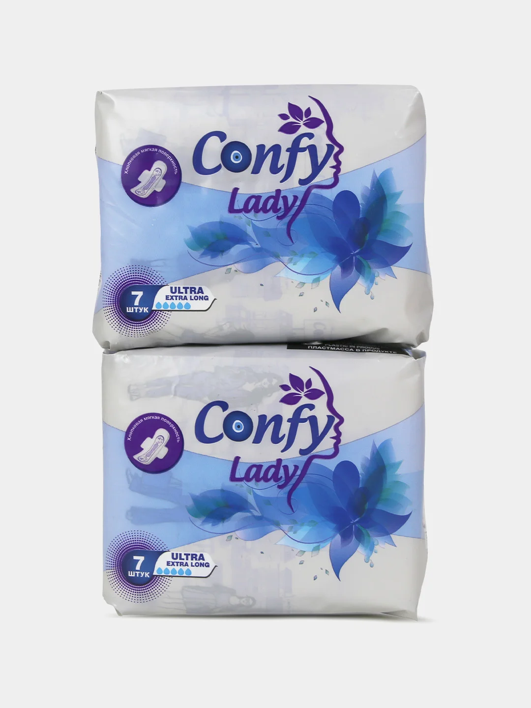 Гигиенические женские прокладки Confy Lady Ultra Extralong, 7 шт, 1+1